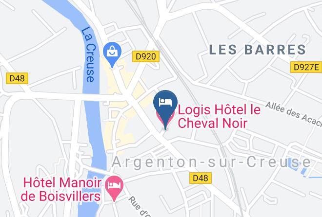 Indre - Logis Hotel Le Cheval Noir Maps