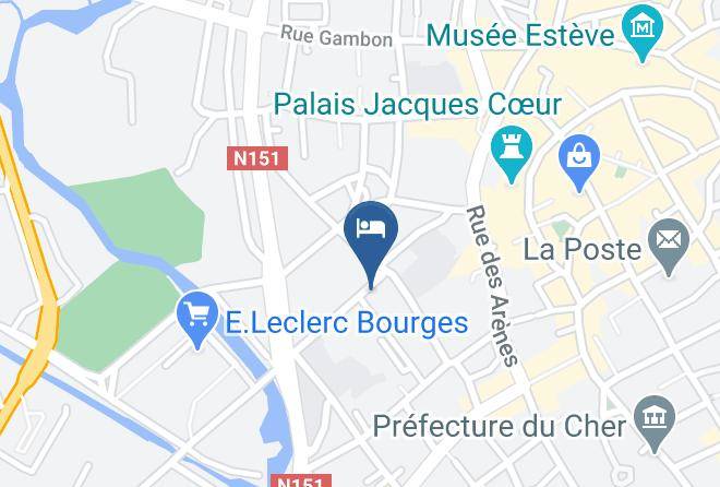 Cher - Logis Le Christina Hotel Maps