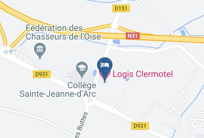 Oise - Logis Clermotel Maps