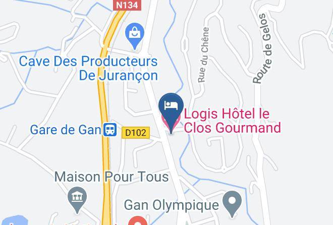 Pyrenees Atlantiques - Logis Hotel Le Clos Gourmand Maps