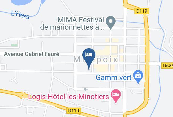Ariege - Logis Hotel Le Commerce Maps