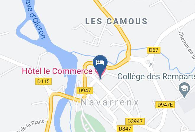 Pyrenees Atlantiques - Hotel Le Commerce Maps