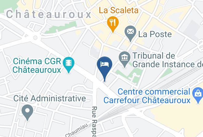 Indre - Logis Hotel Le Continental Maps