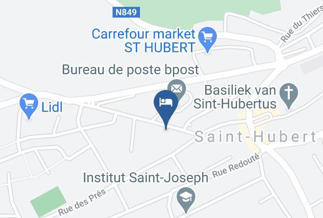 Luxemburg Province - Le Cor De Chasse Hotel Maps