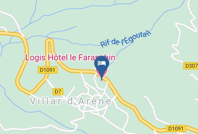 Hautes Alpes - Logis Hotel Le Faranchin Maps