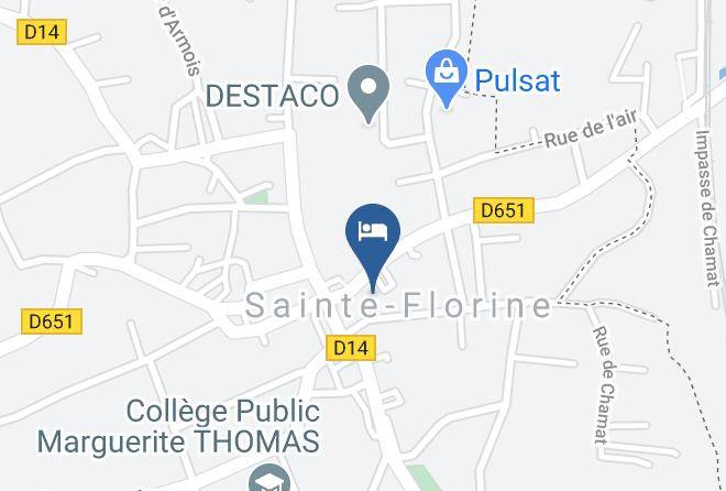 Haute Loire - Logis Hotel Le Florina Maps