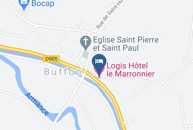 Cote D Or - Logis Hotel Le Marronnier Maps