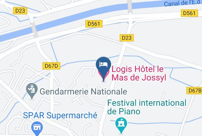 Bouches Du Rhone - Logis Hotel Le Mas De Jossyl Maps
