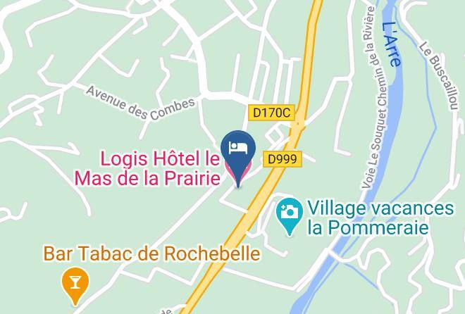 Gard - Logis Hotel Le Mas De La Prairie Maps
