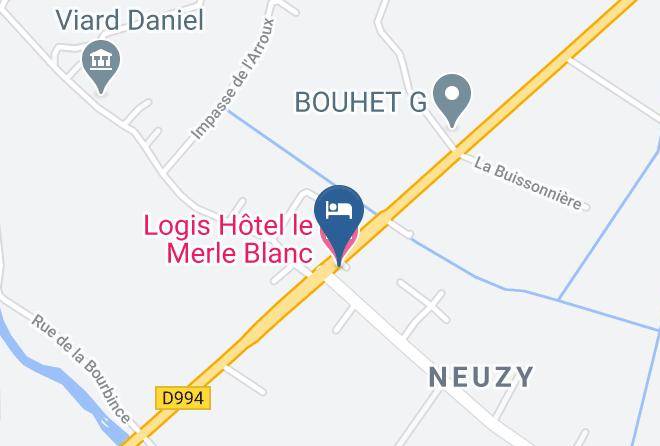 Saone Et Loire - Logis Hotel Le Merle Blanc Maps