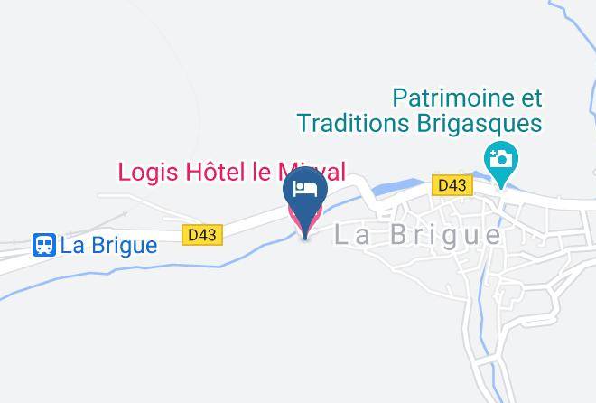Maritime Alps - Logis Hotel Le Mirval Maps