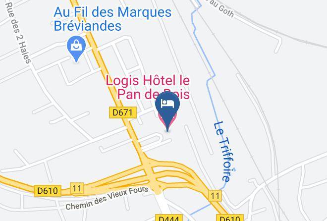 Aube - Logis Hotel Le Pan De Bois Maps