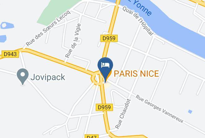 Yonne - Logis Hotel Le Paris Nice Maps