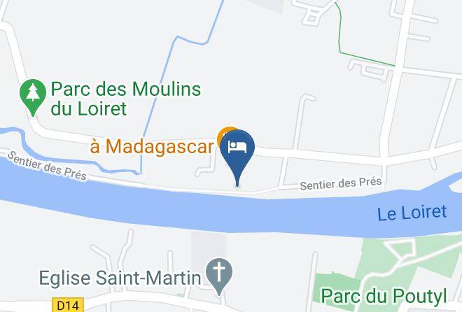 Loiret - Logis Hotel Le Pavillon Bleu Maps