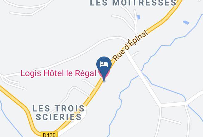 Vosges - Logis Hotel Le Regal Maps