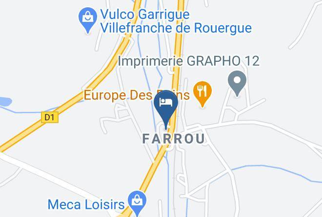 Aveyron - Logis Hotel Le Relais De Farrou Maps