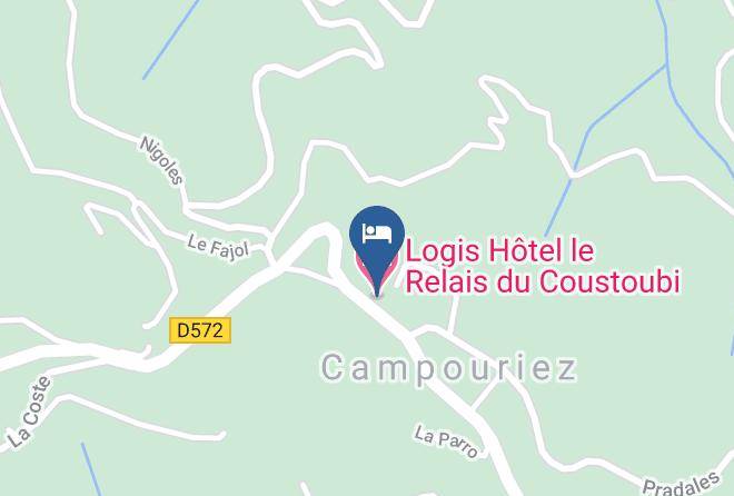 Aveyron - Logis Hotel Le Relais Du Coustoubi Maps