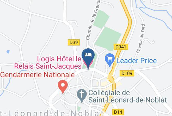 Haute Vienne - Logis Hotel Le Relais Saint Jacques Maps