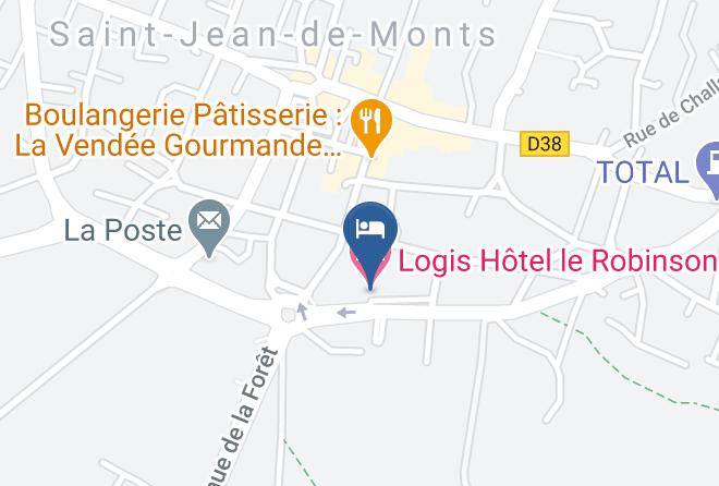 Vendee - Logis Hotel Le Robinson Maps