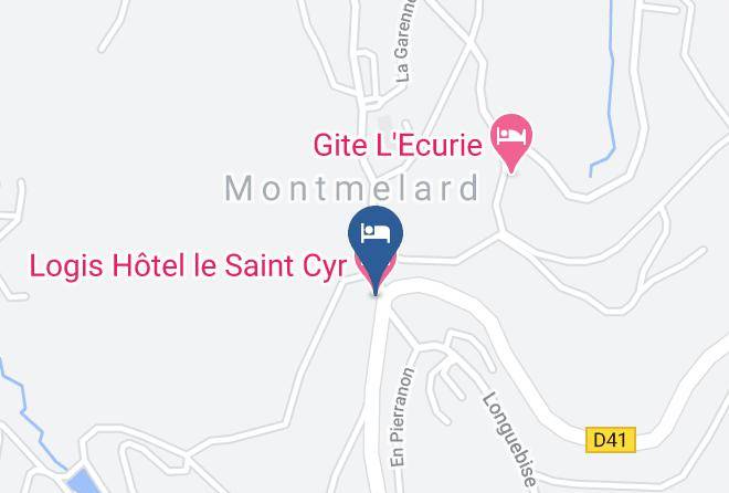 Saone Et Loire - Logis Hotel Le Saint Cyr Maps