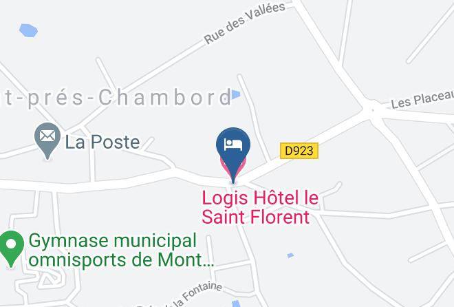 Loir Et Cher - Logis Hotel Le Saint Florent Maps