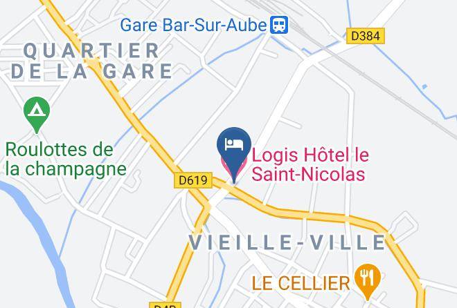 Aube - Logis Hotel Le Saint Nicolas Maps