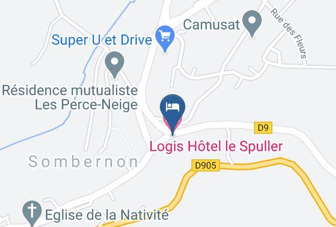 Cote D Or - Logis Hotel Le Spuller Maps
