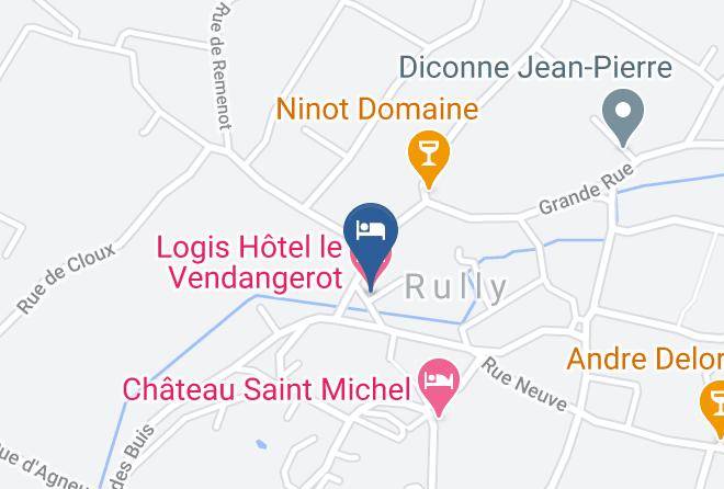 Saone Et Loire - Logis Hotel Le Vendangerot Maps