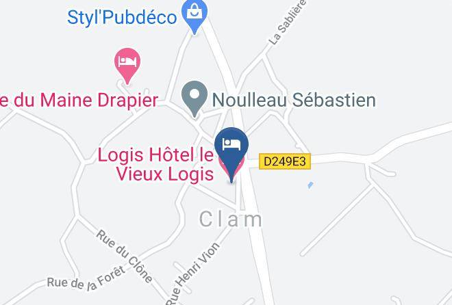 Charente Maritime - Logis Hotel Le Vieux Logis Maps