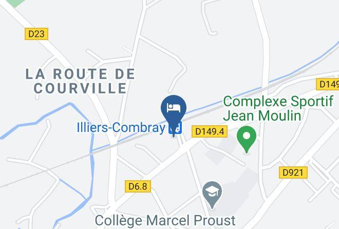 Eure Et Loir - Logis Hotel Les Aubepines Maps
