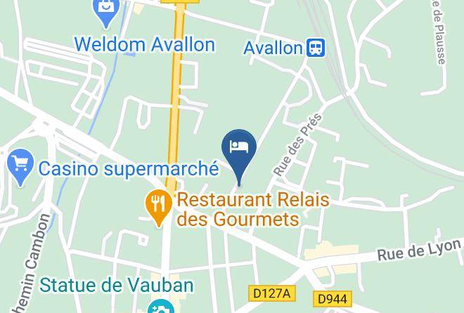 Yonne - Logis Hotel Les Capucins Maps