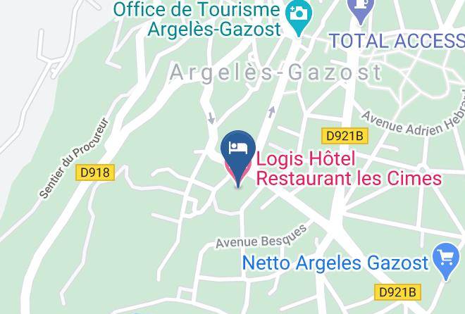 Hautes Pyrenees - Logis Hotel Restaurant Les Cimes Maps