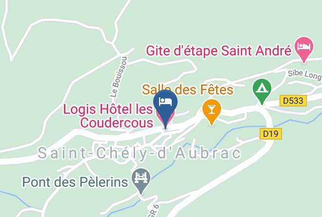 Aveyron - Logis Hotel Les Coudercous Maps
