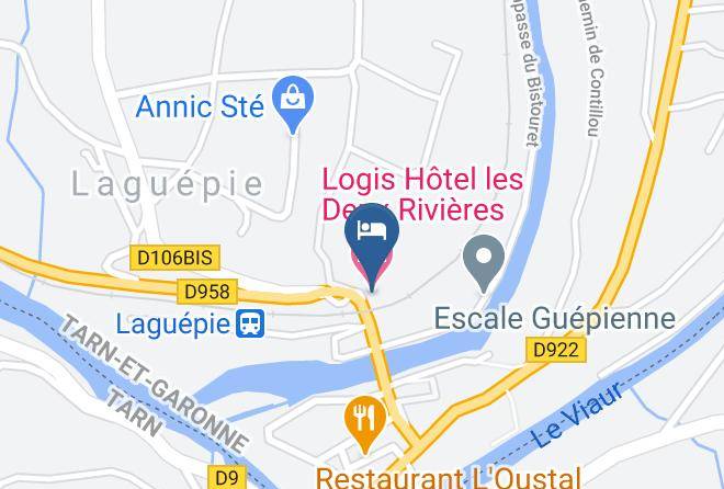 Tarn Et Garonne - Logis Hotel Les Deux Rivieres Maps