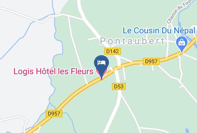 Yonne - Logis Hotel Les Fleurs Maps