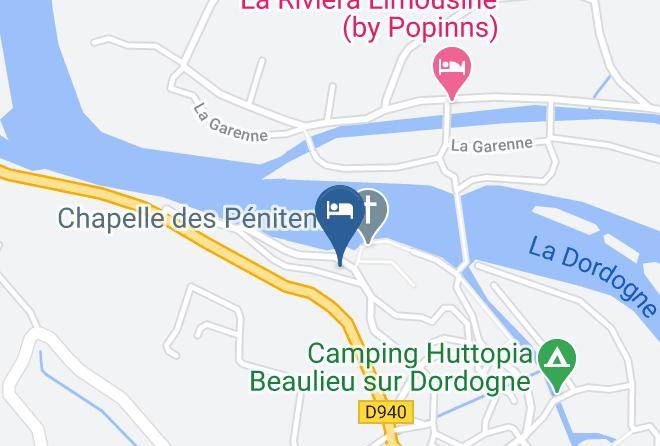 Correze - Logis Hotel Les Flots Bleus Maps