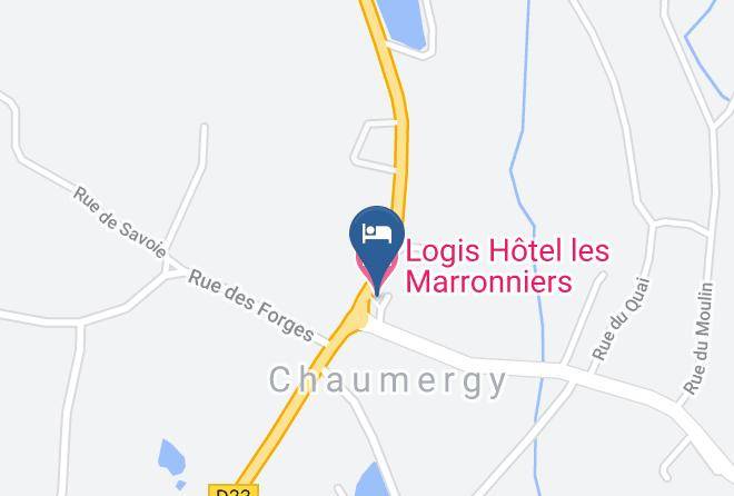 Jura - Logis Hotel Les Marronniers Maps
