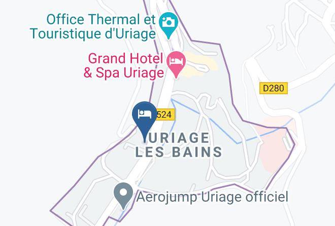 Isere - Logis Hotel Les Mesanges Maps