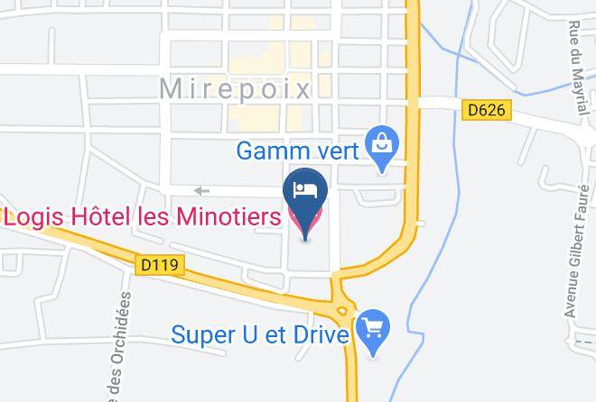 Ariege - Logis Hotel Les Minotiers Maps