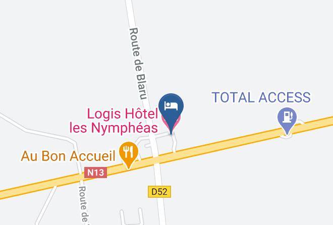 Yvelines - Logis Hotel Les Nympheas Maps
