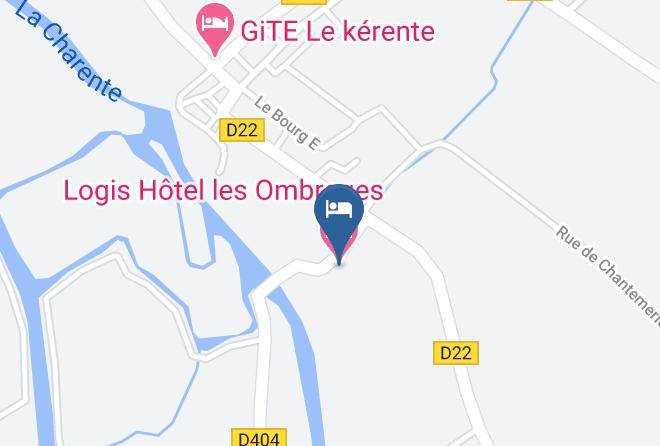 Charente - Logis Hotel Les Ombrages Maps