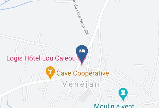Gard - Logis Hotel Lou Caleou Maps