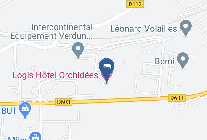 Meuse - Logis Hotel Orchidees Maps