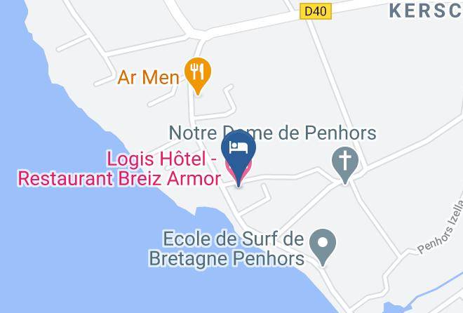 Finistere - Logis Hotel Restaurant Breiz Armor Maps