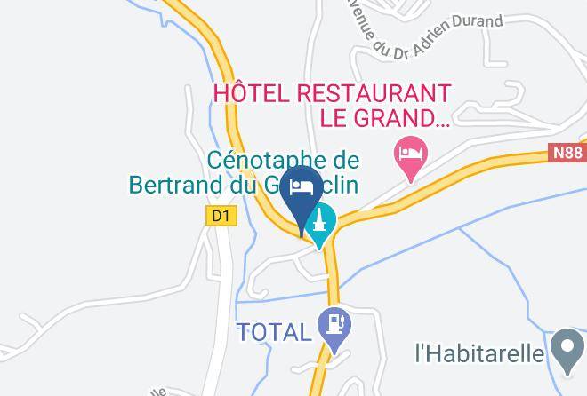 Lozere - Logis Hotel De La Poste Maps