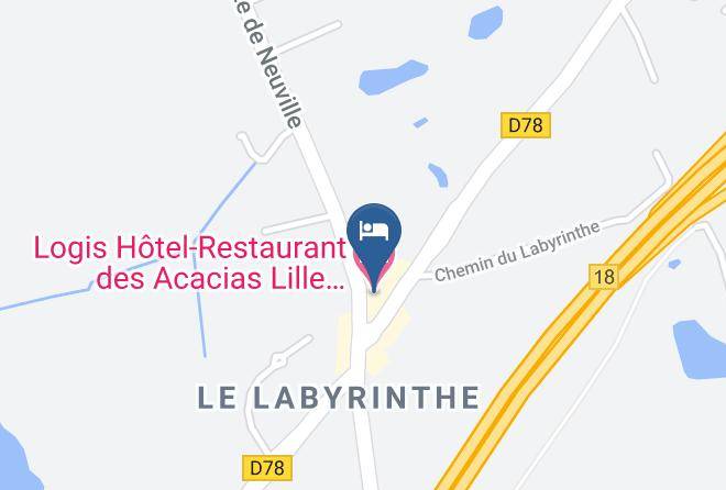 Logis Hotel Restaurant Des Acacias Lille Tourcoing Map