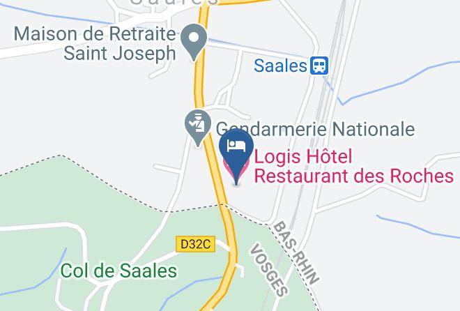 Bas Rhin - Hotel Restaurant Des Roches Maps