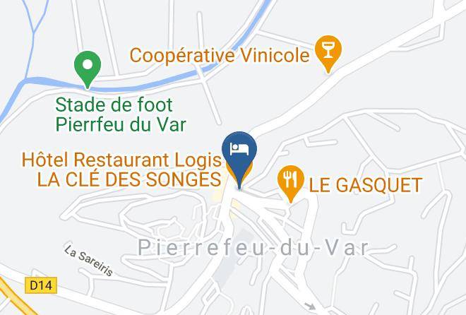 Var - Hotel Restaurant Logis La Cle Des Songes Maps