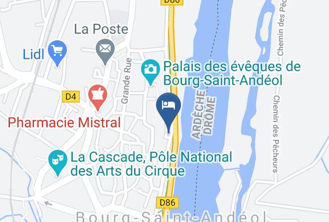 Ardeche - Logis Hotel Restaurant Le Prieure Maps