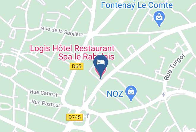Vendee - Logis Hotel Restaurant Spa Le Rabelais Maps
